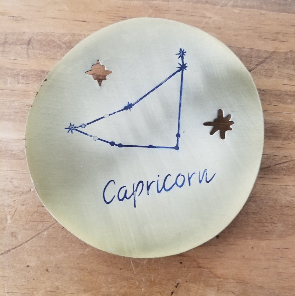 Capricorn jewelry dish